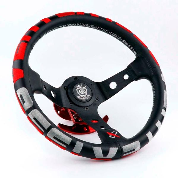 

vertex 1996 13inch genuine leather embroidery drift sport steering wheels