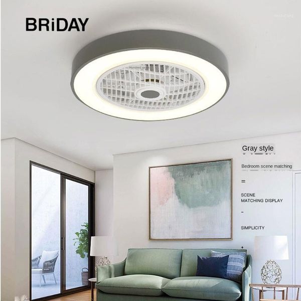 

50cm led ceiling fan with lights remote control macaron ventilator lamp silent motor bedroom decor modern fans negative ion1