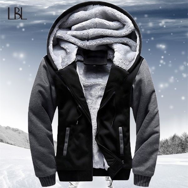 

jacket men thick warm bomber tactical jackets mens outwear fleece breathable hooded windbreaker coat male winter casual overcoat 201106, Black;brown