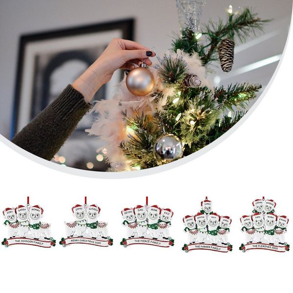 

alpaca of cute diy family name pvc tree hanging pendant christmas ornament