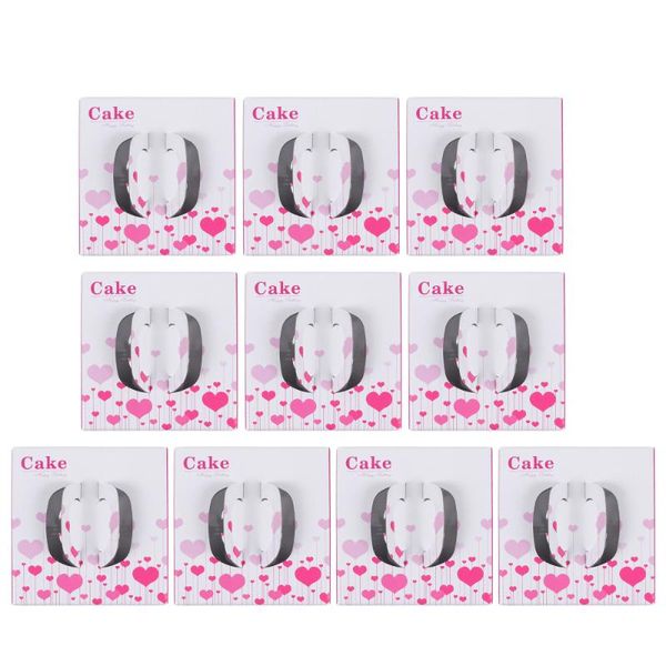 

10Pcs 4 Inch Heart Pattern Cupcake Package Box Muffin Boxes Cake Box with Tray