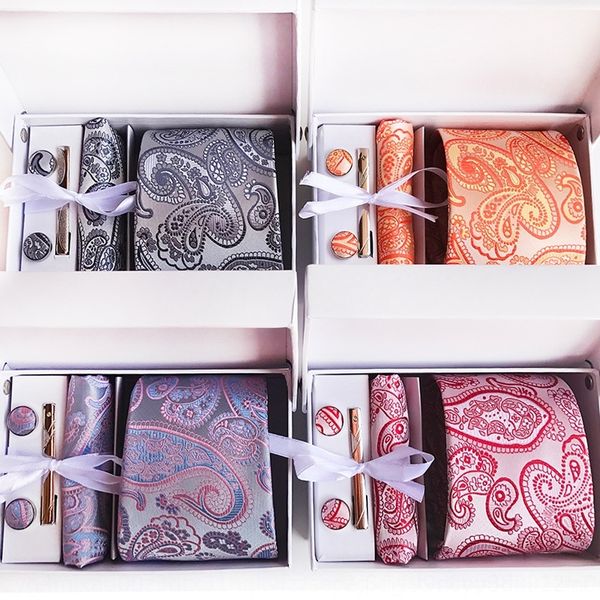 

hqxq woven 8cm formal fashion for men polyester new printed business ties slim wedding box necktie male casual gravatas, Black;blue