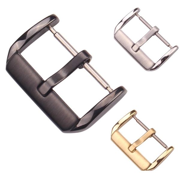 

316l сплошной нержавеющей стали бежевая пряжка средних маскированных мужчин женщин мода часы ремешок застежка 16 18 20 22 мм часы acc wmtnij