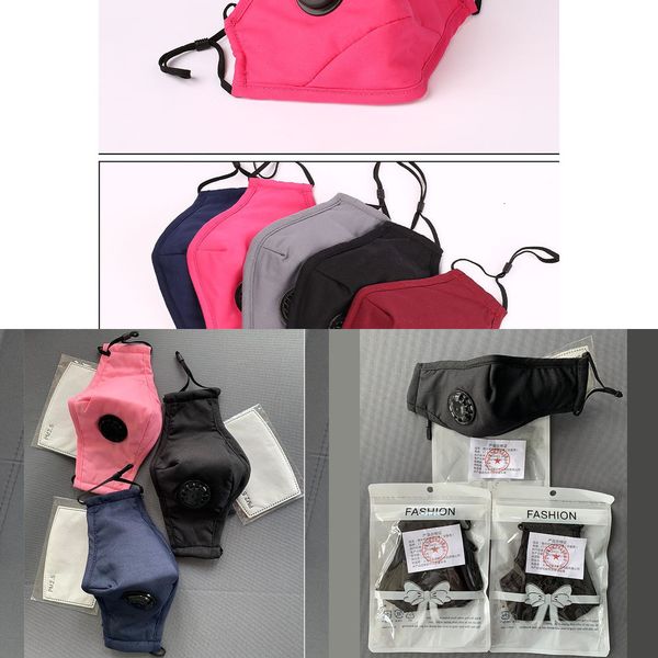 

factoryeqwrfashion masks dhl ship cotton face reusable breath valve pm2.5 mouth anti-dust fabric was wz2d