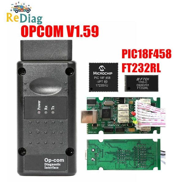 

opcom v1.99 v1.95 v1.78 v1.70 v1.65 v1.59 obd2 can-bus code reader for op com op-com obd2 diagnostic pic18f458 ftdi chip