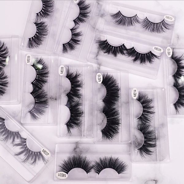 

wholesale 25mm 100% mink lashes only tray beauty make up lashes volume faux cils fake lashes maquillaje eyelashes