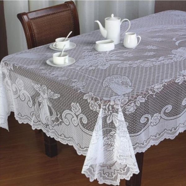 

angel lace tablecloth rectangle round table cloth cover home party necessaries