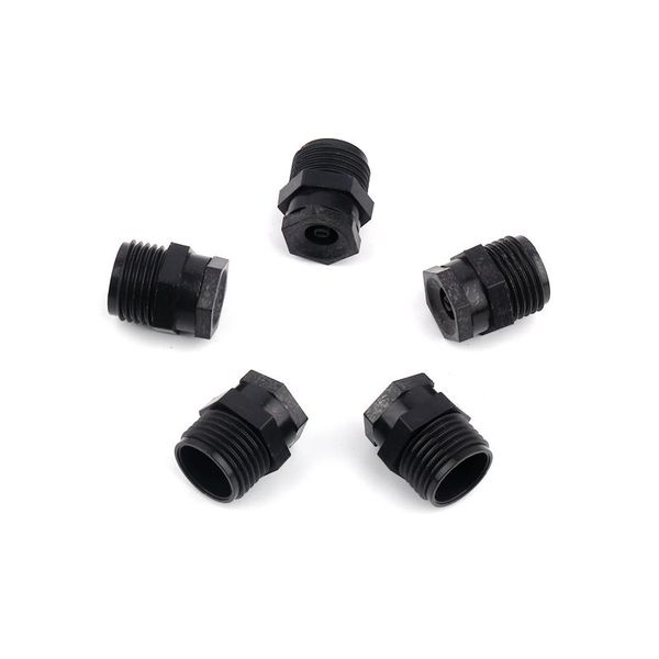 

1-100pcs 1/2 inch male thread black nozzle garden planting plastic sprinkler for lawn garden irrigation sprayer