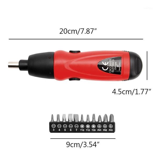 

new 6v electric screwdriver battery operated cordless screwdriver drill tool1
