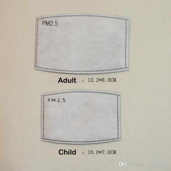 

5 child disposable 10pcs layer pads mask lot insert protective filter mat anti haze mouth masks replaceable filters pm2