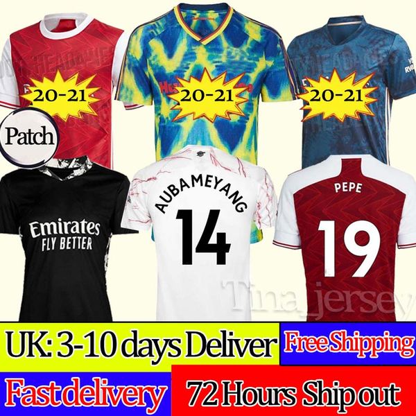 

arsen soccer jersey 20 21 pepe saka tierney henry guendouzi sokratis maitland-niles tierney 2020 2021 football shirt men + kids kit, Black;yellow