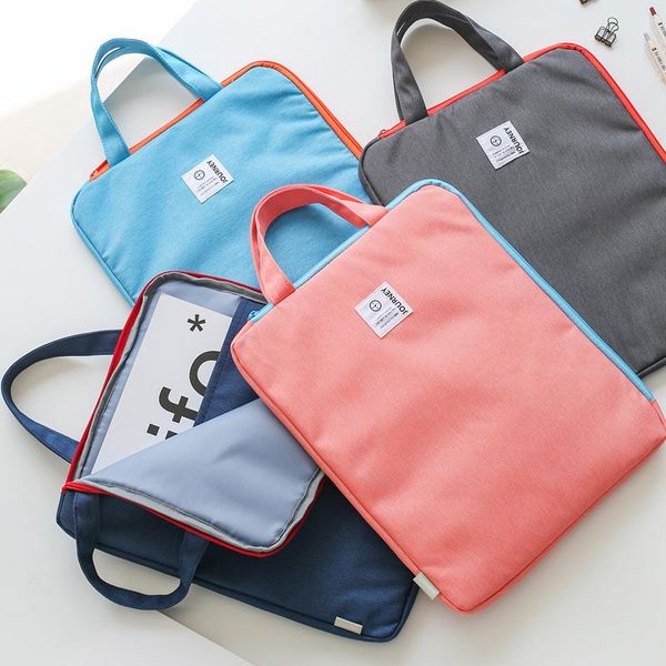 

a4 file bag canvas replenishment package student tote bag file storage tutorial briefcase female tutorial malebriefcase