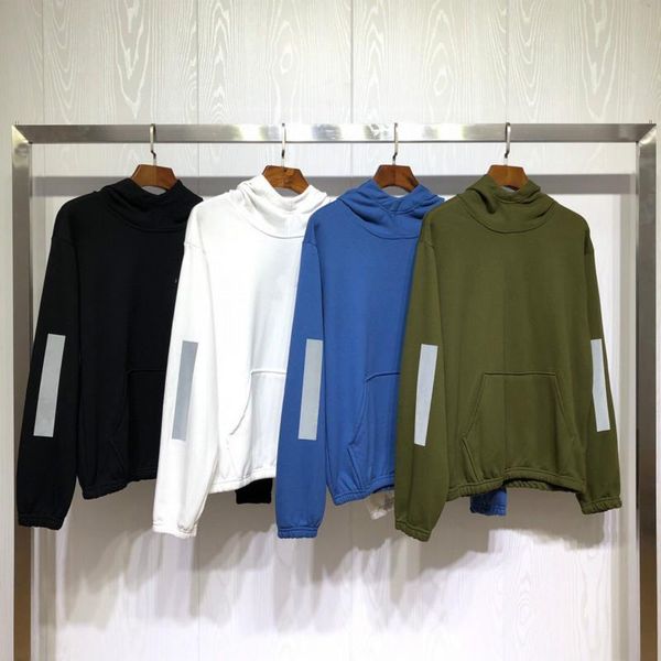 

reflective women solid color oversize hoodie 2020 harajuku plus velvet winter basic sweatshirt casual long sleeve thicken hooded hoody, Black