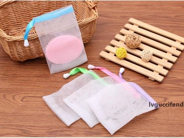 

9.5x15cm foaming soap blister net easy bubble mesh bag random color wen5779