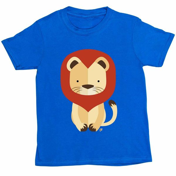 

geometric king of the jungle lion with mane kids boys girls hoodie designers t shirts sweatshirt