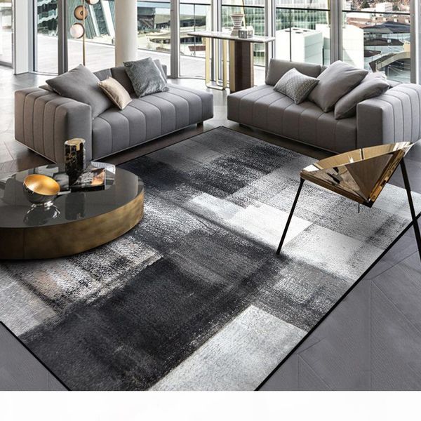 

fashion carpets for living room simple modern abstract rugs chinese sofa coffee table rugs ink black gray bedroom floor mat