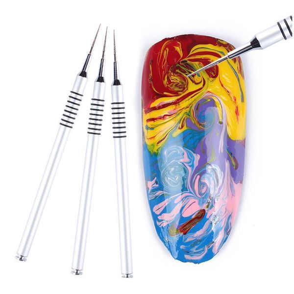 

1pc acrylic dye painting pen silver drawing flower brush nail art tool 1pc jllned