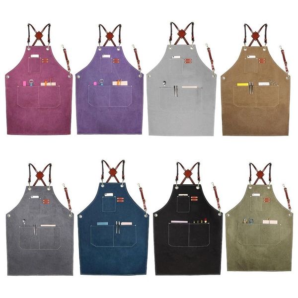 

utility work apron canvas apron workshop tool with adjustable straps for b