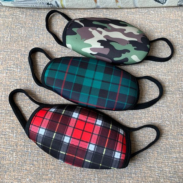 

fashion designer washable camouflage face mask outdoor party fancy dress lower half muffle reusable dust warm windproof