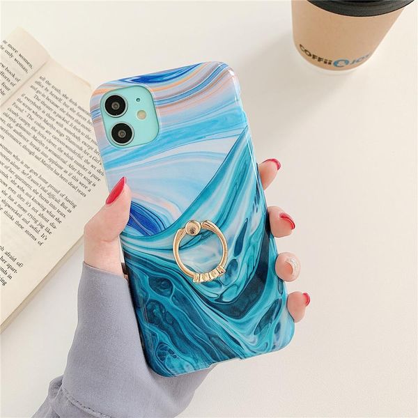 

flykylin luxury ring stand marble phone case sfor iphone 12 se 2020 11 pro max x xr xs max 7 8 plus wmtlnw yyysports