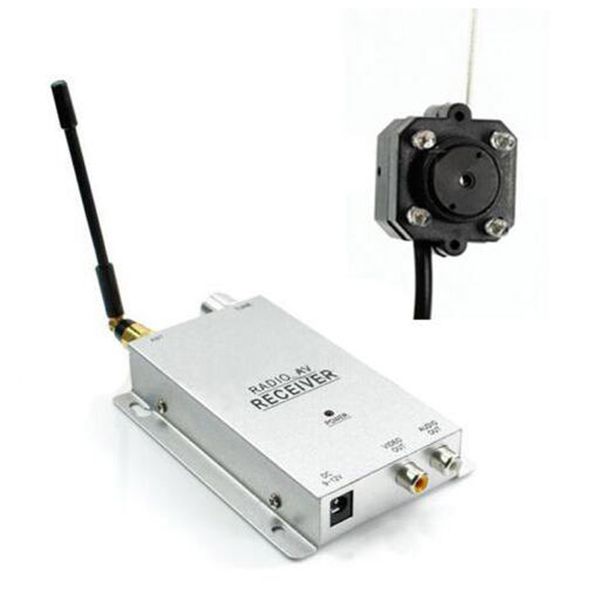 

1.2g wireless camera kit radio av receiver with power supply surveillance home security device