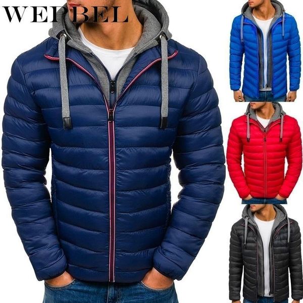 

wepbel plus size winter coat men autumn and winter hooded puffer jacket thicken men puffer coat1, Black
