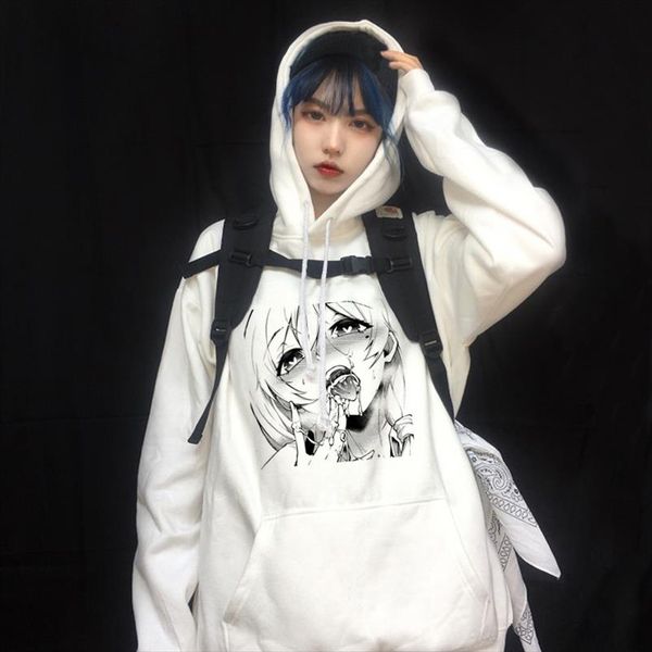 

2020 spring womens clothes hoodies teen street harajuku hip hop pastel sweatshirt for women printing loose leisure hoodie, Black