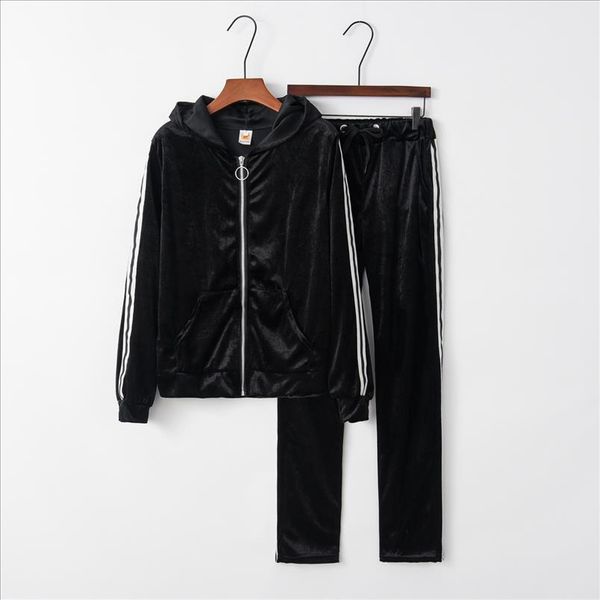 

zipper solid 2021 new design fashion suit set women tracksuit two piece style outfit sweatshirt sport wear, Gray