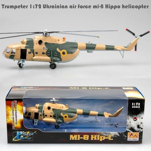 Trompetista 1:72 Ucraniano Força Aérea MI-8 Hipopótamo Helicóptero 37043 Finish Produto Modelo LJ200930