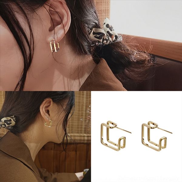 

4un lastest geometrical gold shape stud earring gold with earrings rinestone solid circle, Golden