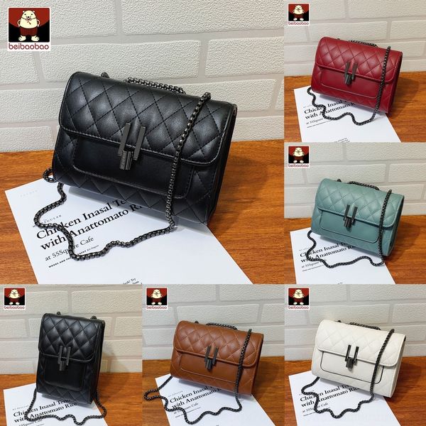 

9qxs9 north shoulder small red texture bag 2020 new fashion fashion versatile one shoulder messenger women's net square chain small squ
