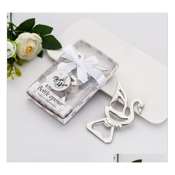 

party favors baby shower souvenirs little swan bottle opener personalized present alloy for wedding giveaway gift shipping b6dp4