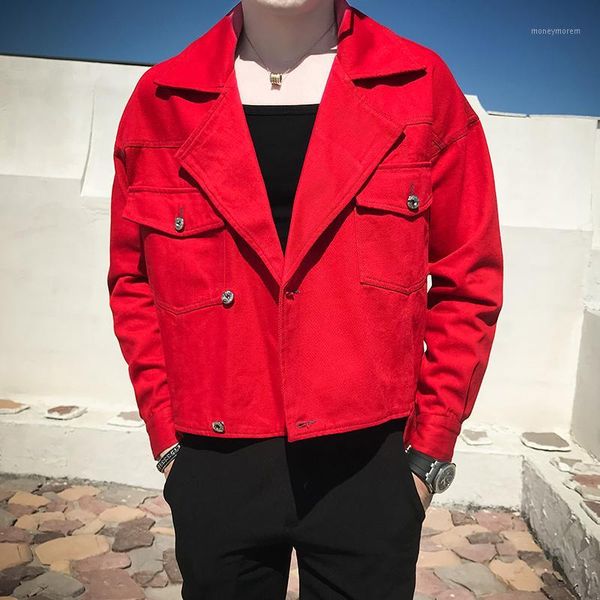 

red jackets mens oversize jackets loose bomber mens black chaqueta hombre jeans jacket white erkek ceket autumn1, Black;brown