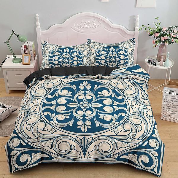 

bedding sets 2/3 pcs set luxury polyester bohiemian print duvet cover mandala hippie insert only