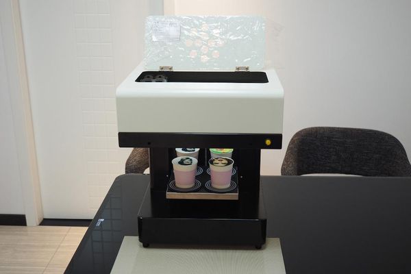 

printers 4 cups coffee printer with edible ink for cake , hamburger print