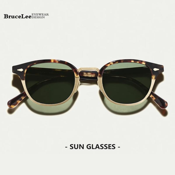 

acetate polarized sunglasses men 2020 new women brand designer sunglass retro vintage round sun glasses for men eye protection1, White;black