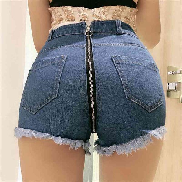 

women high waist denim shorts female short jeans women hollow tassel short zipper open crotch denim shorts f36, White;black