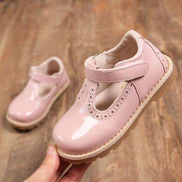 

children' leather shoes princess shoes girl sweet lovely pink shoes children party wear, Black;grey