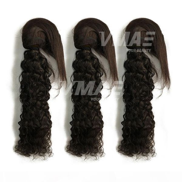 

бразильский virgin water wave braid в связках braid в переплетениях расширение человек 3 волос пучков необработанных верхнего качества волос, Black