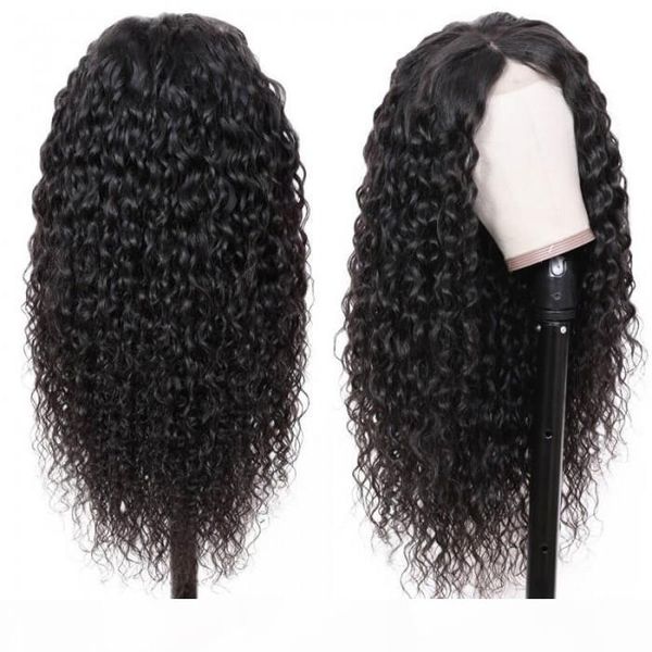 

tkwig lace hair series full lace water wave hair 100 human hair density 150 and density, Black;brown