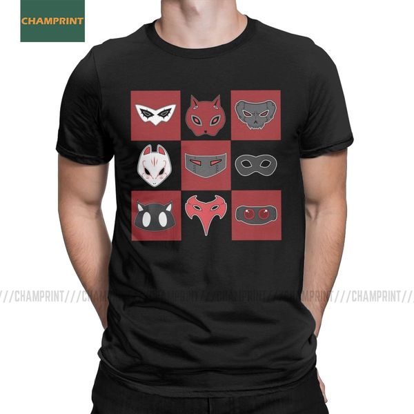 

men phantom thieves persona 5 vintage pure tees short sleeve phantom joker heart thieves game ryuji p5 hooded sweatshirt hoodie men t shirt