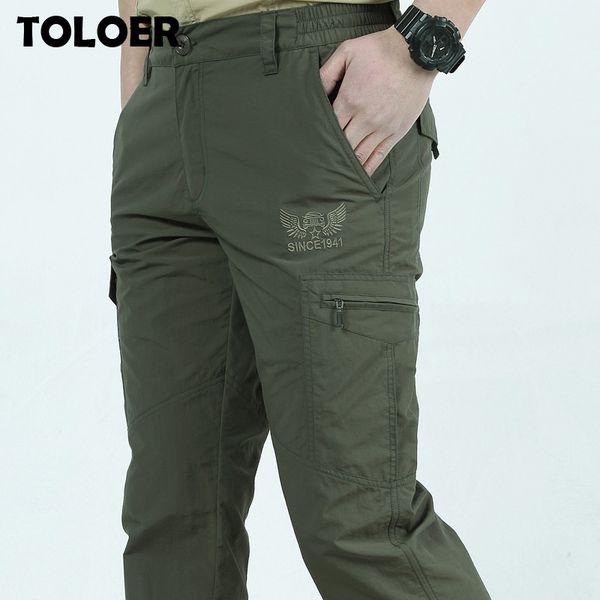 

waterproof hiking pants men pockets lightweight quick dry outdoor mountain climbing trousers camping trekking fishing sport pant 201110, Black