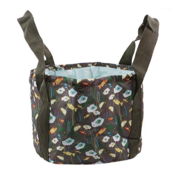 

outdoor collapsible buckets storage bags multifuntion camping fishing bucket portable water pot camping travel1