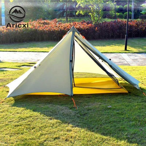

tents and shelters aricxi 2 people oudoor ultralight camping tent 3 season 20d nylon double side silicon coating rodless tent1