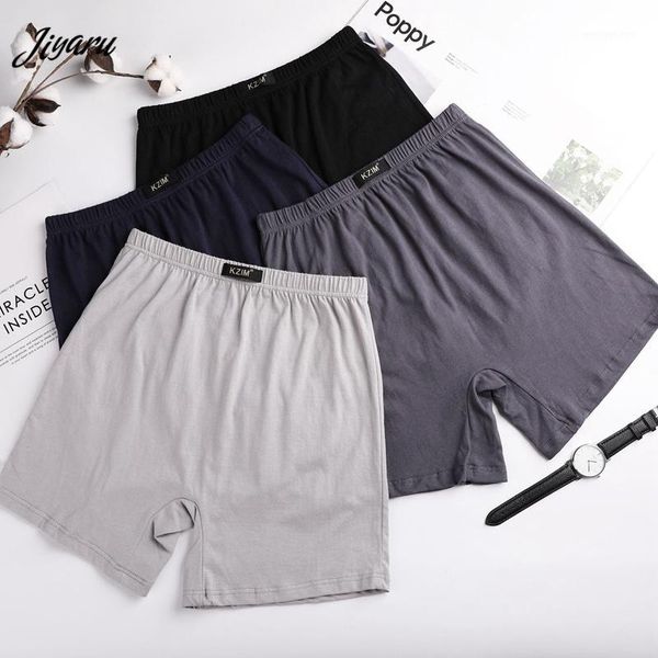 

men boxers breathable cotton the elderly boxer shorts elasticity men solid underpants plus size male panties soft underwear1, Black;white