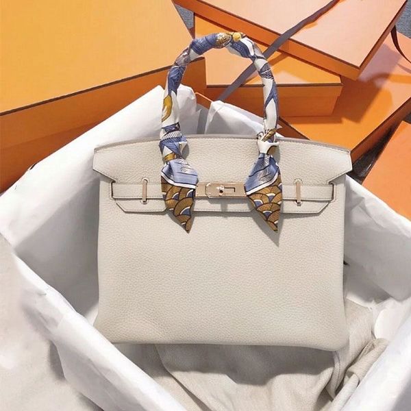 

9a+bag women purse designer tote bags handmade luxury designer handbags classic fashion togo leather wallet pochette clutch with orange-box