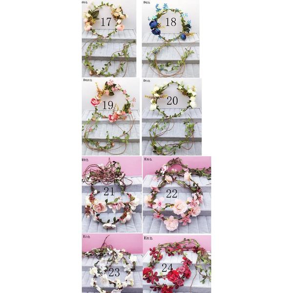 

handmade women flower wreath crown garland kids party floral garlands boho floral crowns women hair accessories flower jllhgw