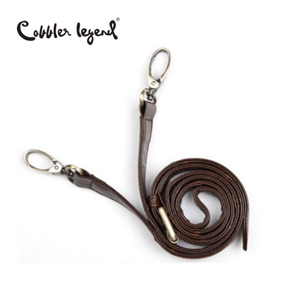 

cobbler legend genuine leather adjustable shoulder bag strap men women length 135cm detachable replacement accessories, Black