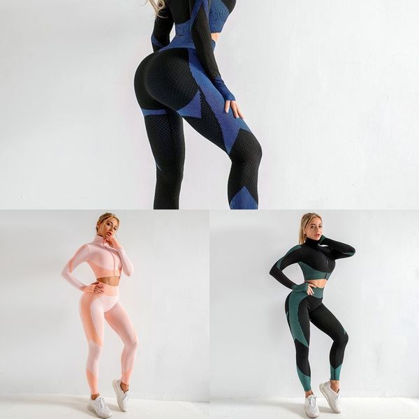 

d2iva seamless autumn yoga clothessuit clothes and winter new gzweu hip lifting elastic fitness exercise yoga knitted suit, Gray