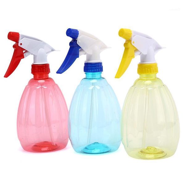 

500ml transparent plastic empty spray bottle hand pressure spray water kettle1